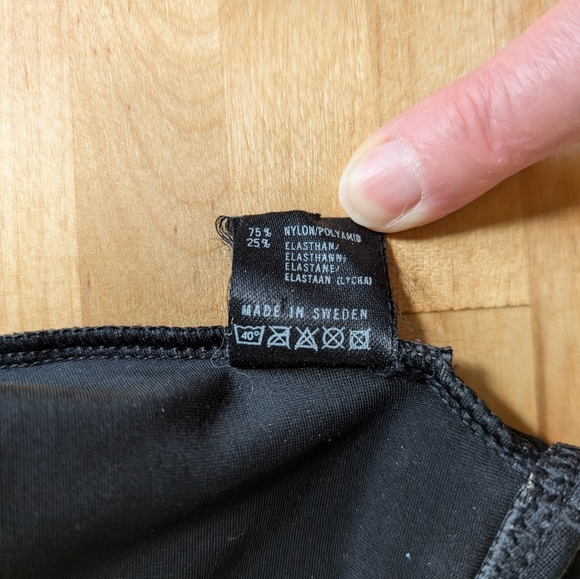 Abecita Sweden Sports Bra Stay Cool - L - 80 - Black - Scandinavian - EUC - Picture 6 of 9